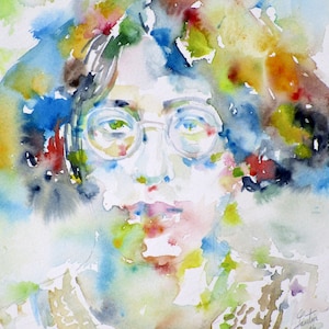SIMONE WEIL portret akwarelowy - PLAKAT - dostępne różne rozmiary! prace artystyczne wydruki pisarz autor praca książka poeta poezja filozof