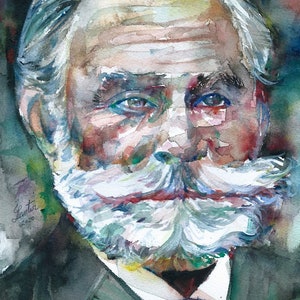 IVAN PAVLOV watercolor portrait - POSTER - various sizes available! art print