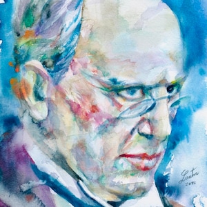 HENRY JAMES watercolor portrait - POSTER - various sizes available!