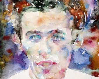 GLENN GOULD watercolor portrait - POSTER - various sizes available - print!