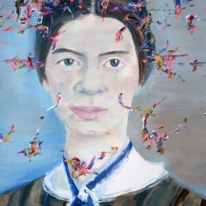 EMILY DICKINSON oil portrait - POSTER - various sizes available! art print poet poetry writer works aurhor literature