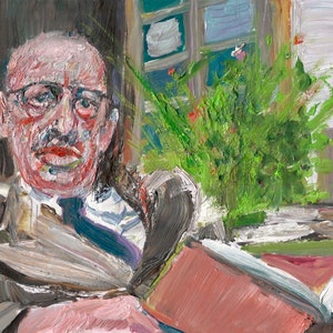 IGOR STRAVINSKY in his studio - oil portrait - POSTER - various sizes available! art print