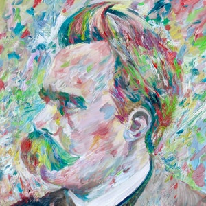 FRIEDRICH NIETZSCHE oil portrait - POSTER - various sizes available! art print