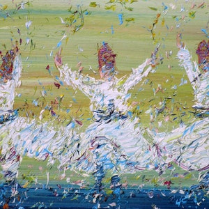 THREE Whirling SUFIS - POSTER - various sizes available! art print drawing painting dervish rotating sufi dance dancing ballet whirl sama