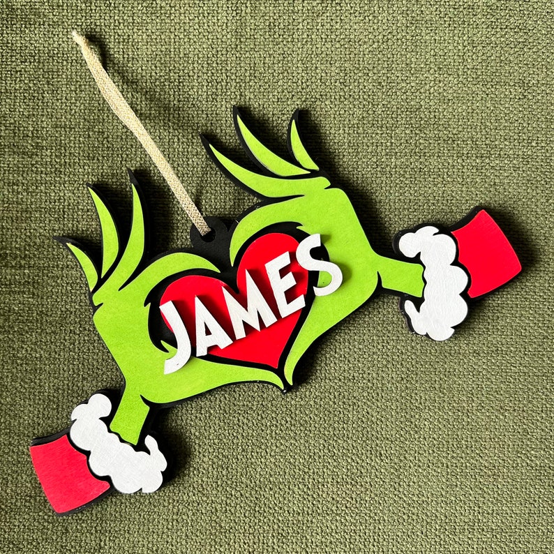 Green Hands Custom Ornament image 1