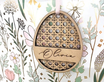 Wood Easter Basket Tag