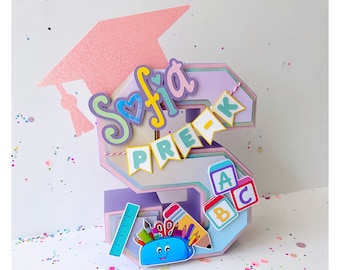 Pre-K Graduation 3D Letter Kindergarten Graduation Party Decorations Preschool Custom 3d Letter  Graduation 2026 Theme Party Class of 2026