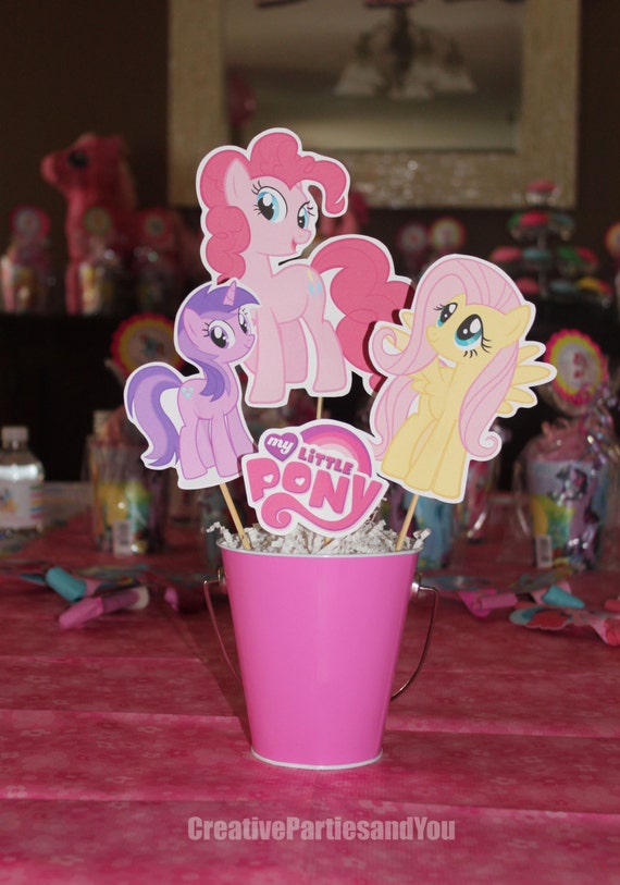 My Little Pony Centerpiece Pinkie Pie Party My Little Pony | Etsy
