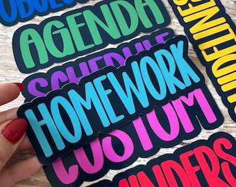Whiteboard Custom Magnets, Teacher Classroom Magnets, School Classroom Decoration, Printed Magnetic School Labels, Teacher Whiteboard Decals