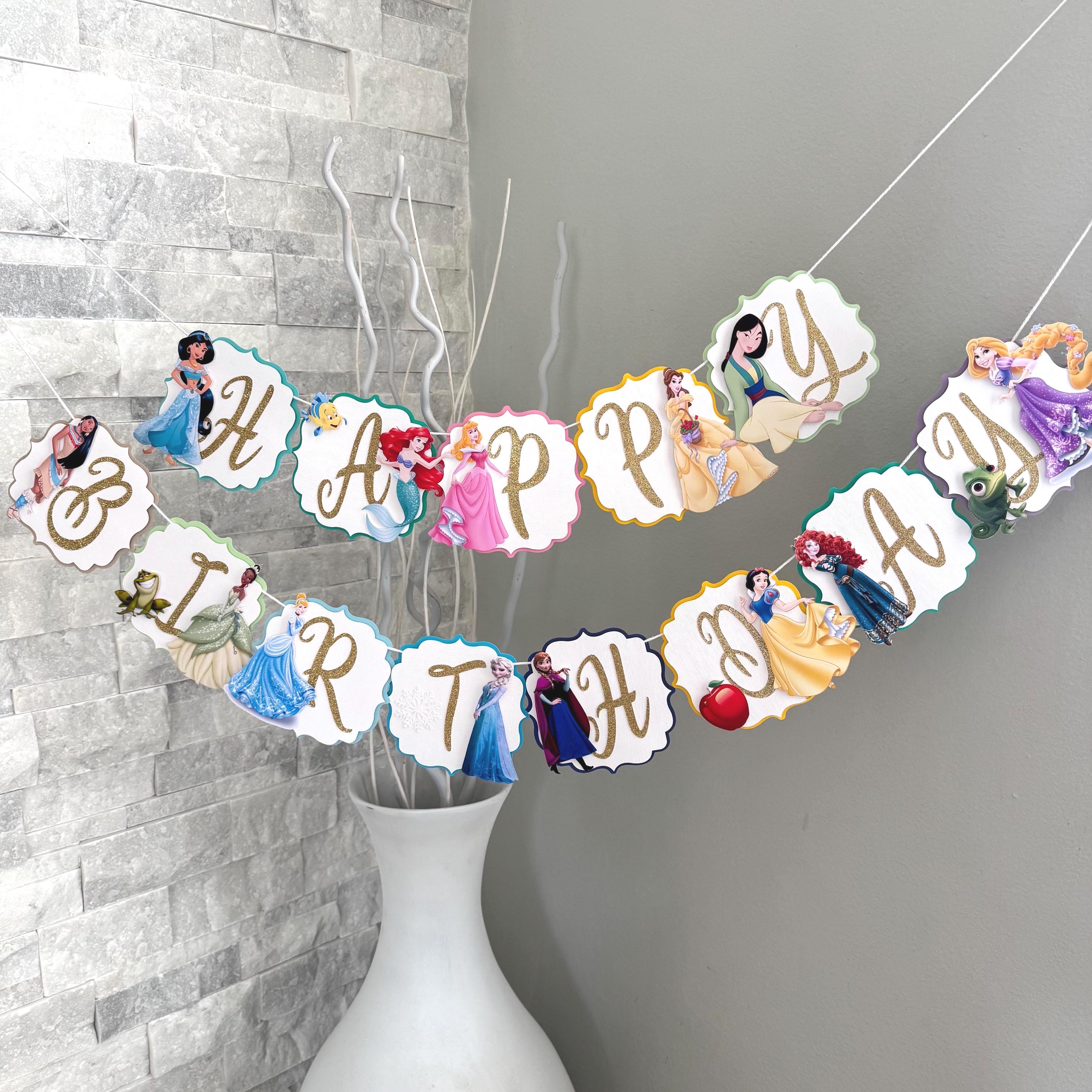 Assepoester Verjaardagspakket – Ballonnen, Kroon, Toverstaf, Banner En Taarttopper – Ideaal Voor Prinsessenfeestje