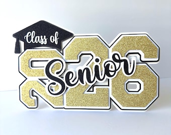 High School Grad Table Sign 2026 Graduation Sign Senior 2026 Graduation Party Decorations Sign or Centerpiece Graduation Theme Table Decor