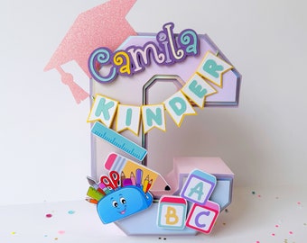 Kinder Graduation 3D Letter Kindergarten Graduation Party Decorations Kinder Grad Custom 3d Letter Graduation 2026 Theme Party Class of 2026