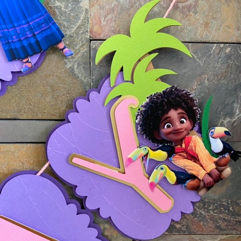 Encanto Happy Birthday Banner Encanto Party Decorations Etsy UK