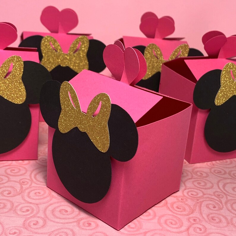 Minnie Mouse Favor Boxes Party favor box candy box minnie Etsy