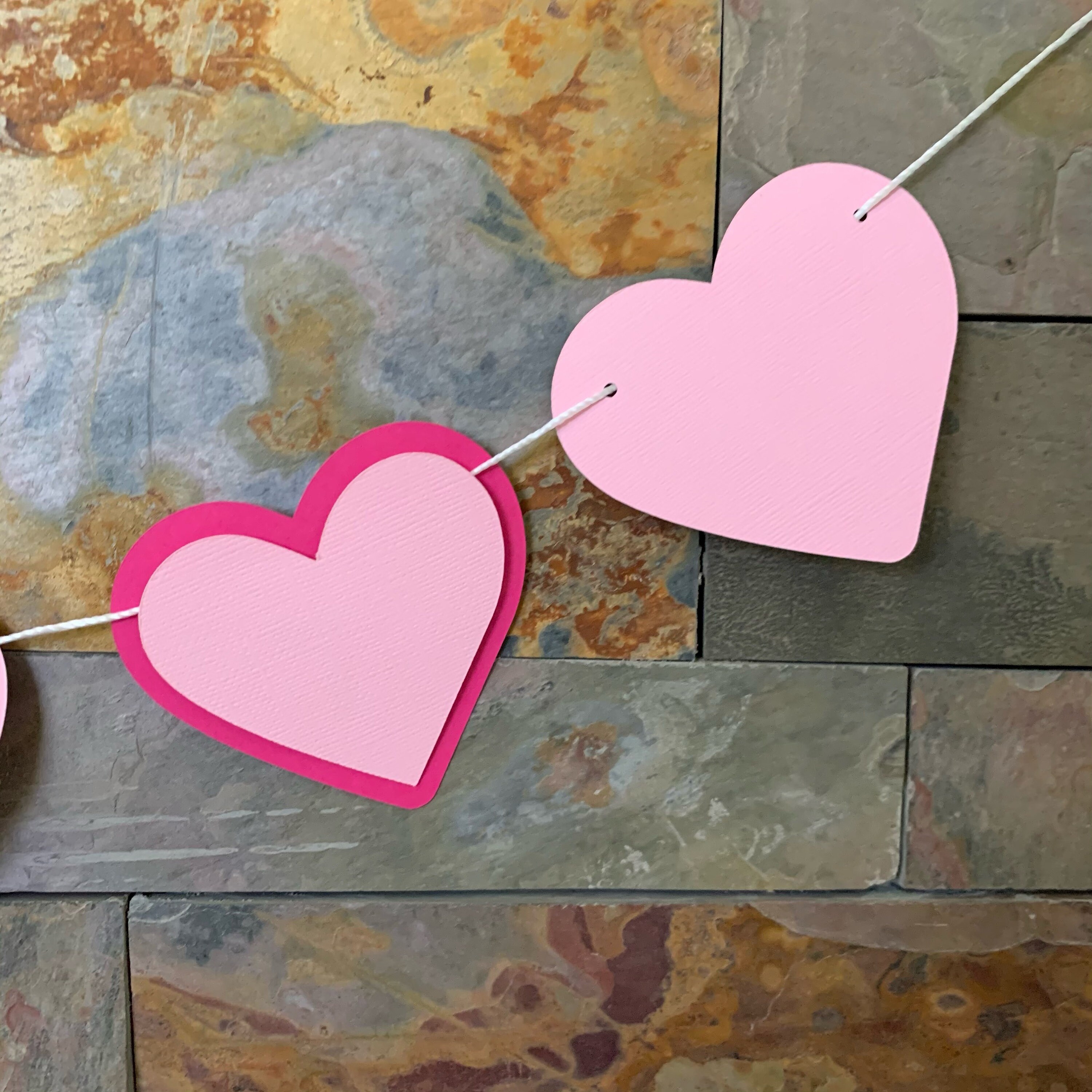 Valentines day Banner Valentines party decorations Heart | Etsy