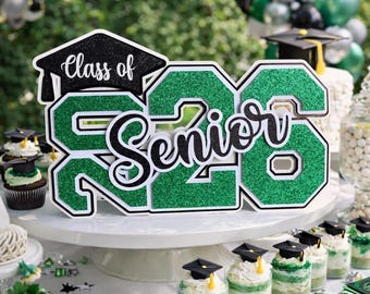 Graduation Table Sign 2026 High School Grad Sign Senior 2026 Graduation Party Decorations Sign or Centerpiece Graduation Theme Table Decor