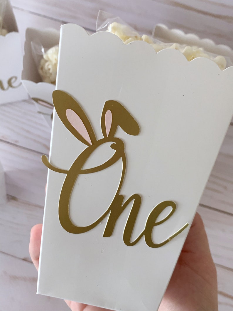 Bunny Popcorn Boxes Bunny Party Decorations Bunny Ears Favor Etsy