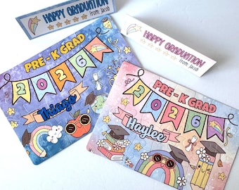 Graduation Puzzle Party Favors for Kids, Pre K Grad Party Favors, End of the School Year Classroom Gifts, Personalized Puzzles for Kids