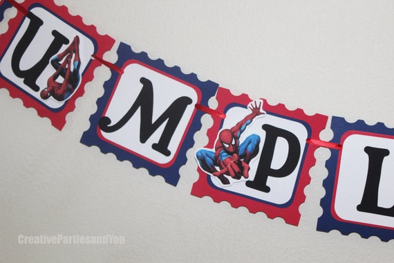 Spiderman Birthday Banner - Spiderman Party Il_570xn