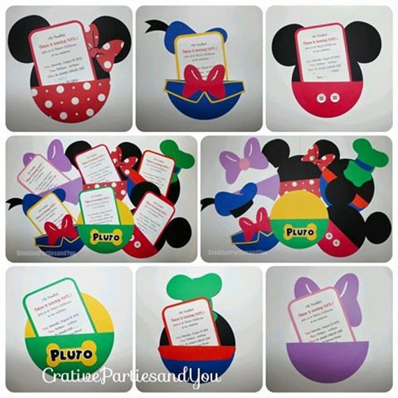 Mickey Mouse Clubhouse Birthday Party Invitations - Set of 12 - Il_570xn