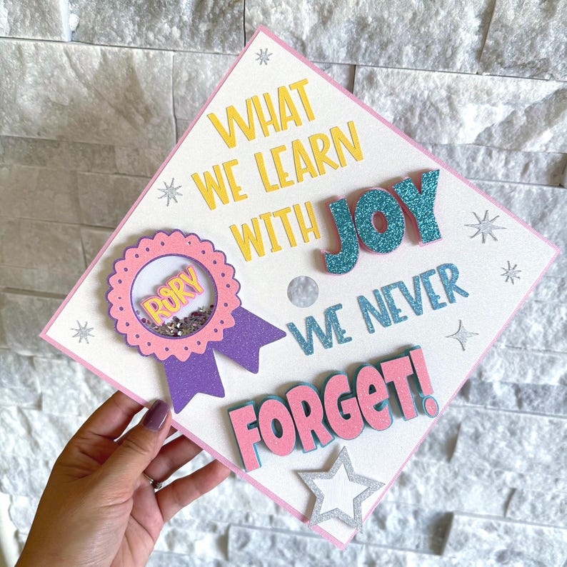 Kinder Graduation Cap Topper, Custom Preschool Kindergarten Graduation ...