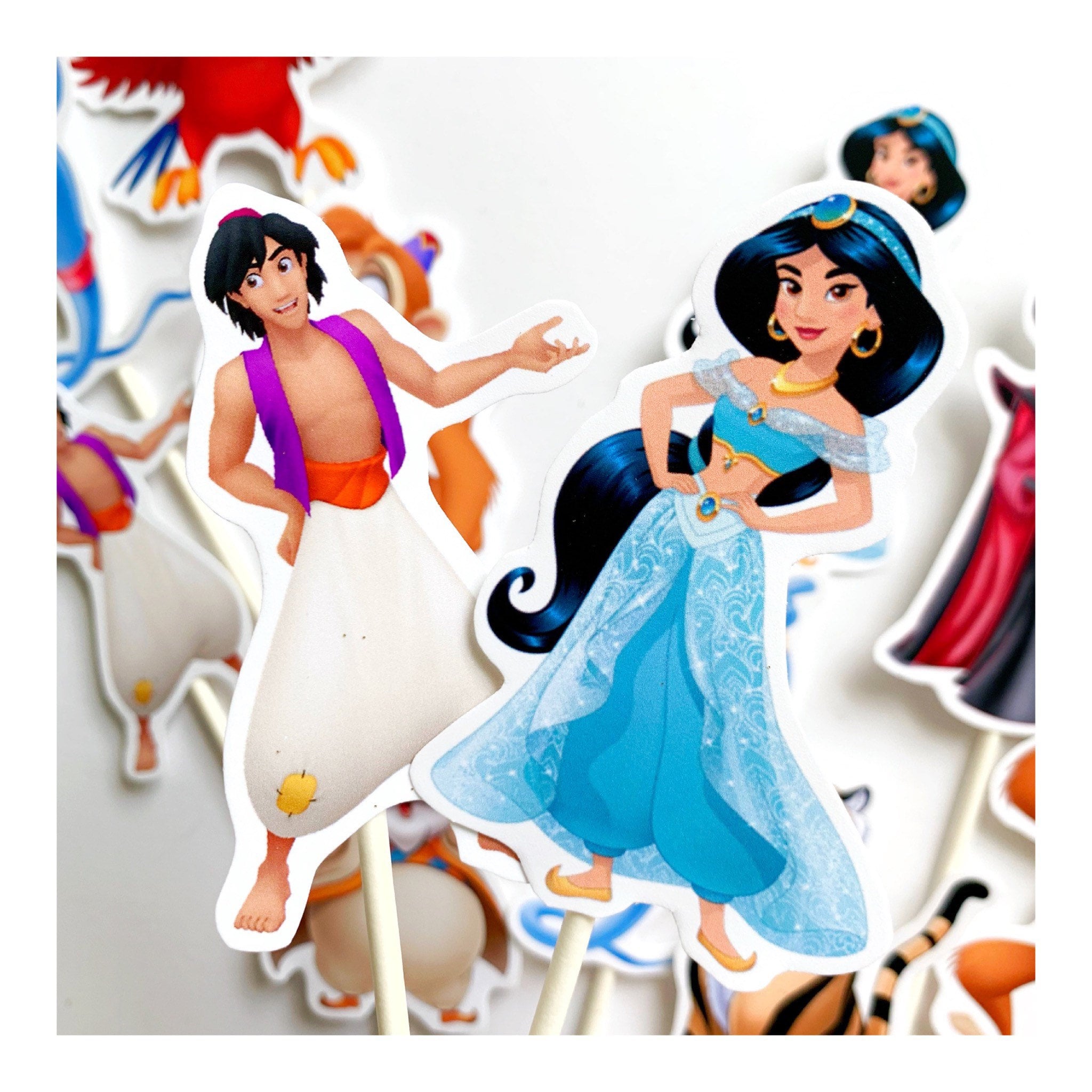 Topo de Bolo Princesa Jasmine Topper Personalizado Jasmine