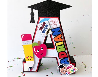 Kindergarten Graduation 3D Letter Kindergarten Graduation Theme Party Decorations Preschool Graduation Custom 3D Letter Kinder Grad 2026