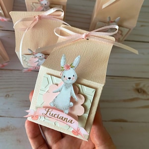 Bunny Favor Boxes, Easter Bunny Candy Box, Bunny Birthday Party Decorations, Cute Bunny Favor Boxes, Personalized Favor Box, Easter Party