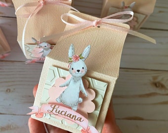 Bunny Favor Boxes, Easter Bunny Candy Box, Bunny Birthday Party Decorations, Cute Bunny Favor Boxes, Personalized Favor Box, Easter Party
