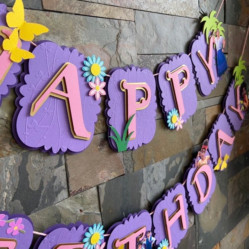 Encanto Happy Birthday Banner Encanto Party Decorations Etsy Australia