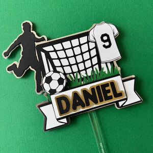 Soccer Cake Topper Soccer Theme Birthday Party Decorations Sports Birthday Party Soccer Theme Party Sports Soccer Decor