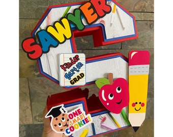 Kindergarten Graduation Table Decor Kindergarten Graduation 3D Letter Kinder Party Decorations Preschool Graduation Kinder Graduation 2026