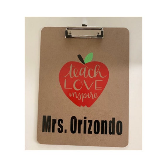 Personalized Teacher Clipboard, Teacher Gift, Back to School gift, Teacher appreciation gifts, personalized clipboard, custom teacher gift Il_570xn
