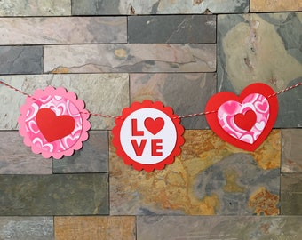 Love Banner, Valentine's day Banner, Valentines party decorations, Valentines Day Garland, love garland, Valentines day theme party