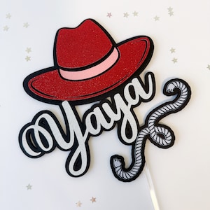 Cowgirl Cake Topper Cowgirl Party Decorations Western Theme Party Western Cake Topper Cowgirl Hat Personalized Cake Topper Western Party