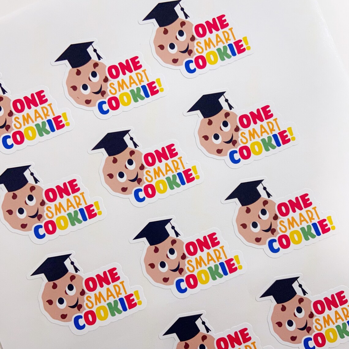 Smart Class Sticker Graduation Stickers One Smart Cookie Theme Graduation Party Decorations ...