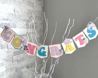 Pre K Congrats Banner, Preschool Graduation Banner, Kindergarten Grad Decor, Last Day of School Banner, Pre K Graduation Party Decor