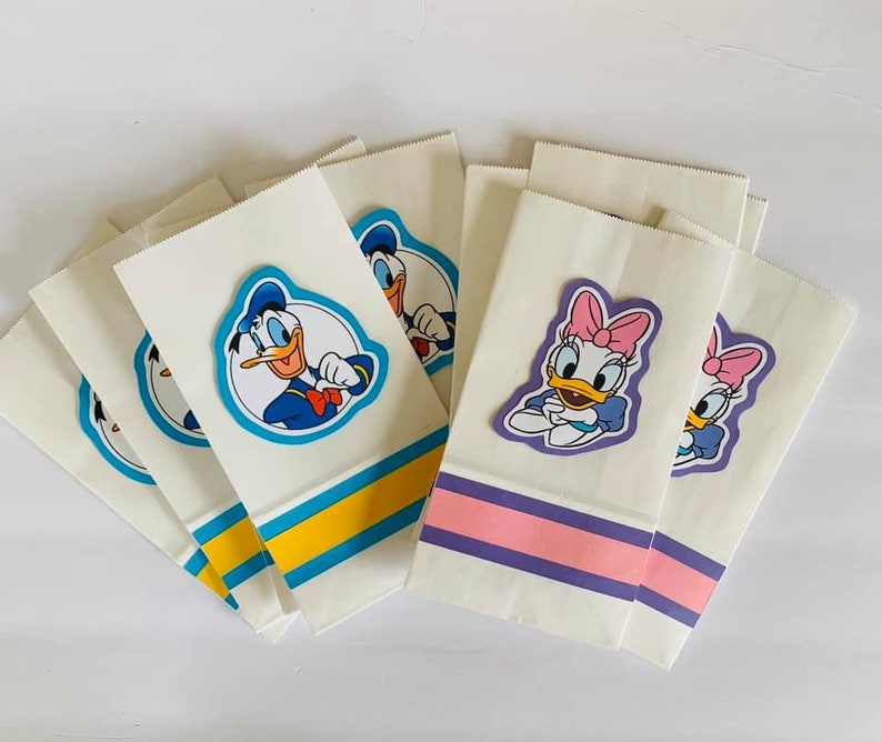 Donald Duck Popcorn Tasche Daisy Duck Popcorn Tasche Etsy