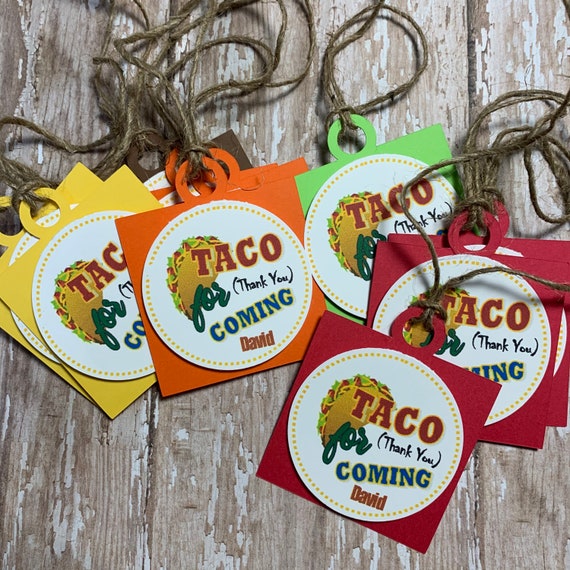 Fiesta Thank You Tags, Taco party favor tags, Fiesta party favor tags, Fiesta party decorations, Thank You tags, Fiesta party gift tags Il_570xn