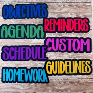 Teacher Classroom Magnets, Whiteboard Custom Magnets, School Classroom Decoration, Printed Magnetic School Labels, Teacher Whiteboard Decals
