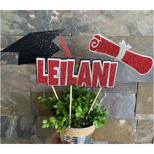 Centros de mesa para fiestas de graduación Decoraciones para fiestas de graduación Accesorios para fotos de graduación Troqueles para fiestas de la promoción de 2025 Centros de mesa personalizados para graduación