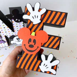 Halloween Mickey Mouse 3D letters, Halloween 3d Letters, Halloween Party Decoraties, Mickey Mouse Halloween Themafeest, Mickey Party Decor