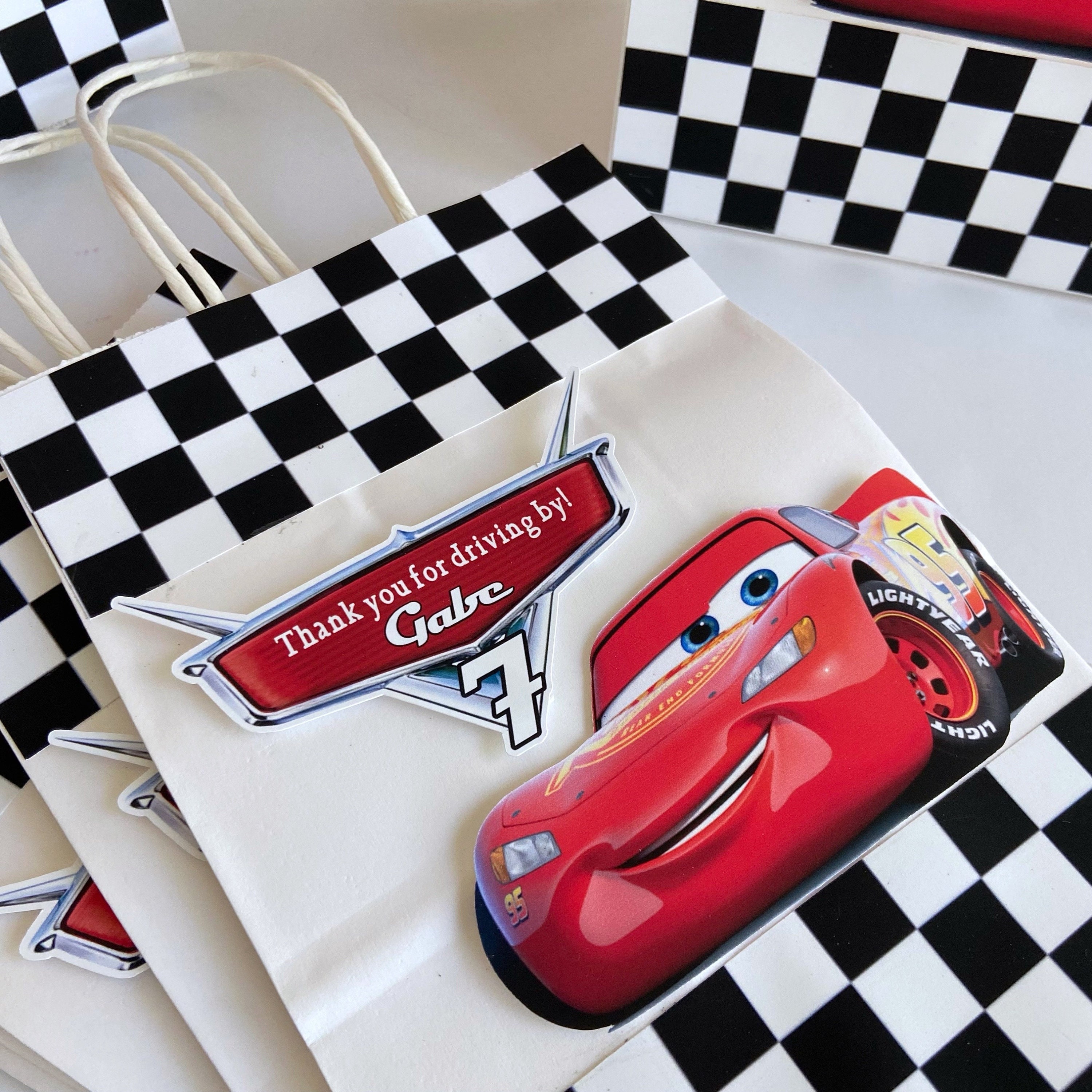 Disney Car Mcqueen Lightning 12 Small Party Favors Goodie Gift Bags 6 