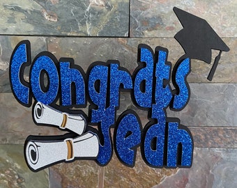 Graduation Cake Topper Graduation Party Decorations Class of 2026 Graduation Party Congrats Cake Topper Custom Name Cake Topper
