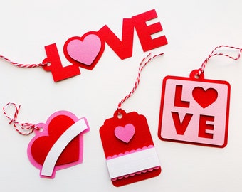 Valentines Day Gift Tags Valentines Party Favor Tags Love Valentines Decorations Love Tags Valentines Party Tags