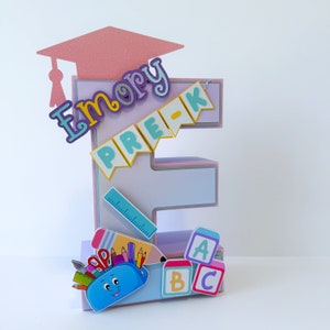 Pre K Graduation 3D Letter Kindergarten Graduation Party Decorations ...