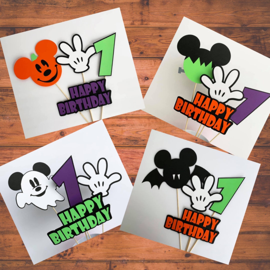Halloween Mickey Mouse Party Centerpieces, Halloween Mickey Party