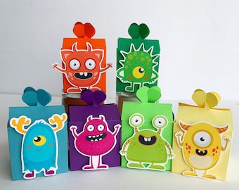 Little Monster Favor box, Little Monster party decorations, Baby monster favor box, Little Monster theme party, Baby Monster decor
