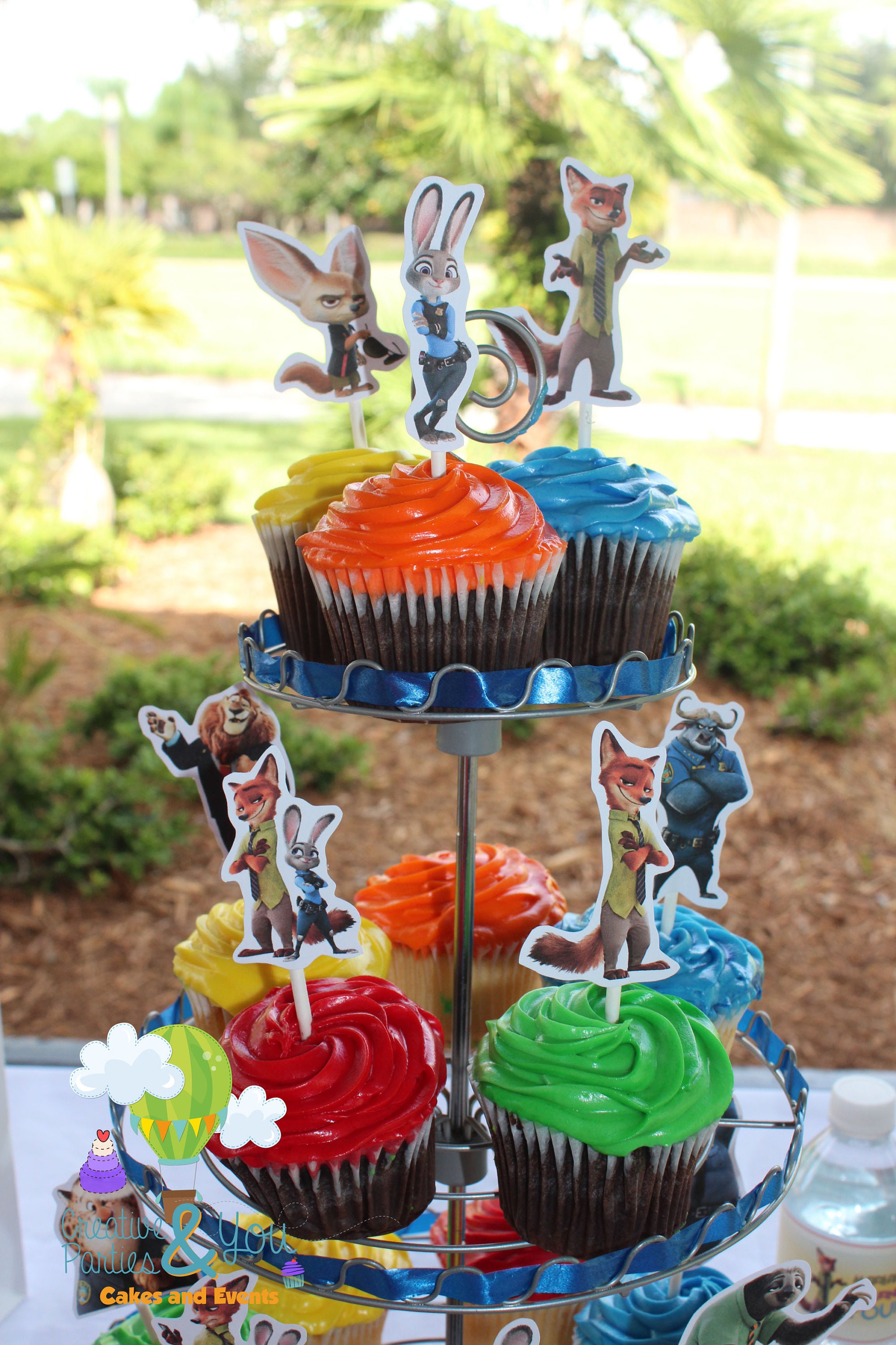 Zootopia Cupcake Toppers Zootopia Birthday Party Decorations 