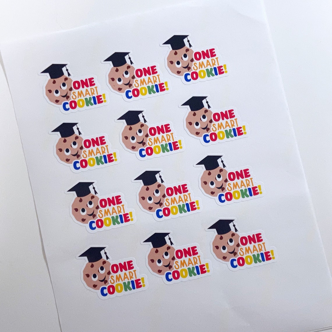 Smart Class Sticker Graduation Stickers One Smart Cookie Theme Graduation Party Decorations ...